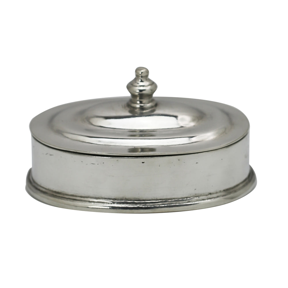 Pewter Oval Box