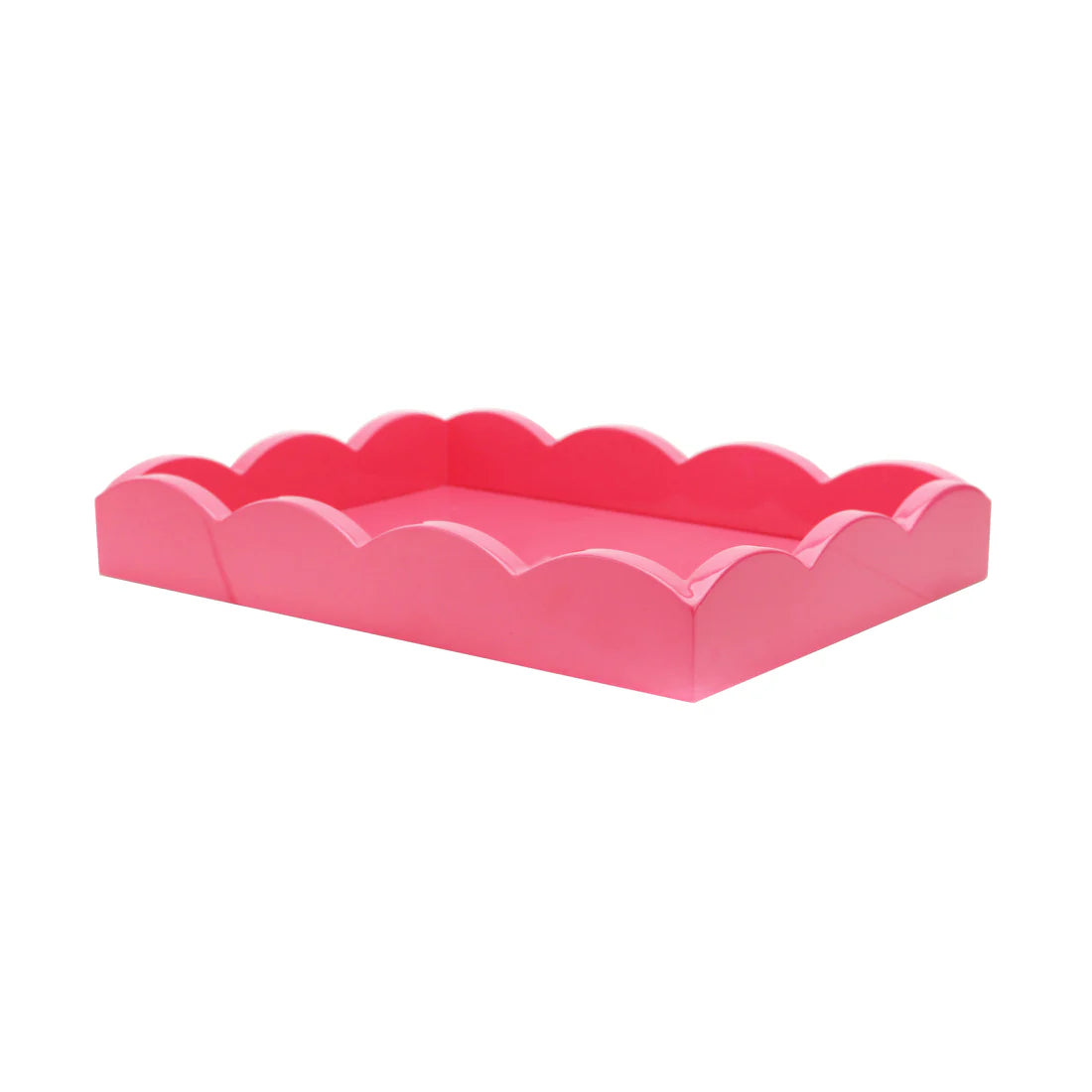 Scalloped Edge Lacquer Trays - Rectangular