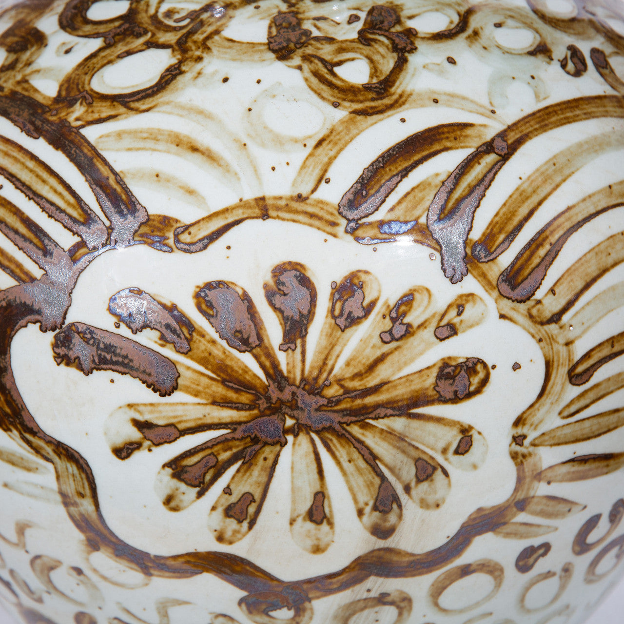 Rustic Brown Sea Flower Gourd Vase I