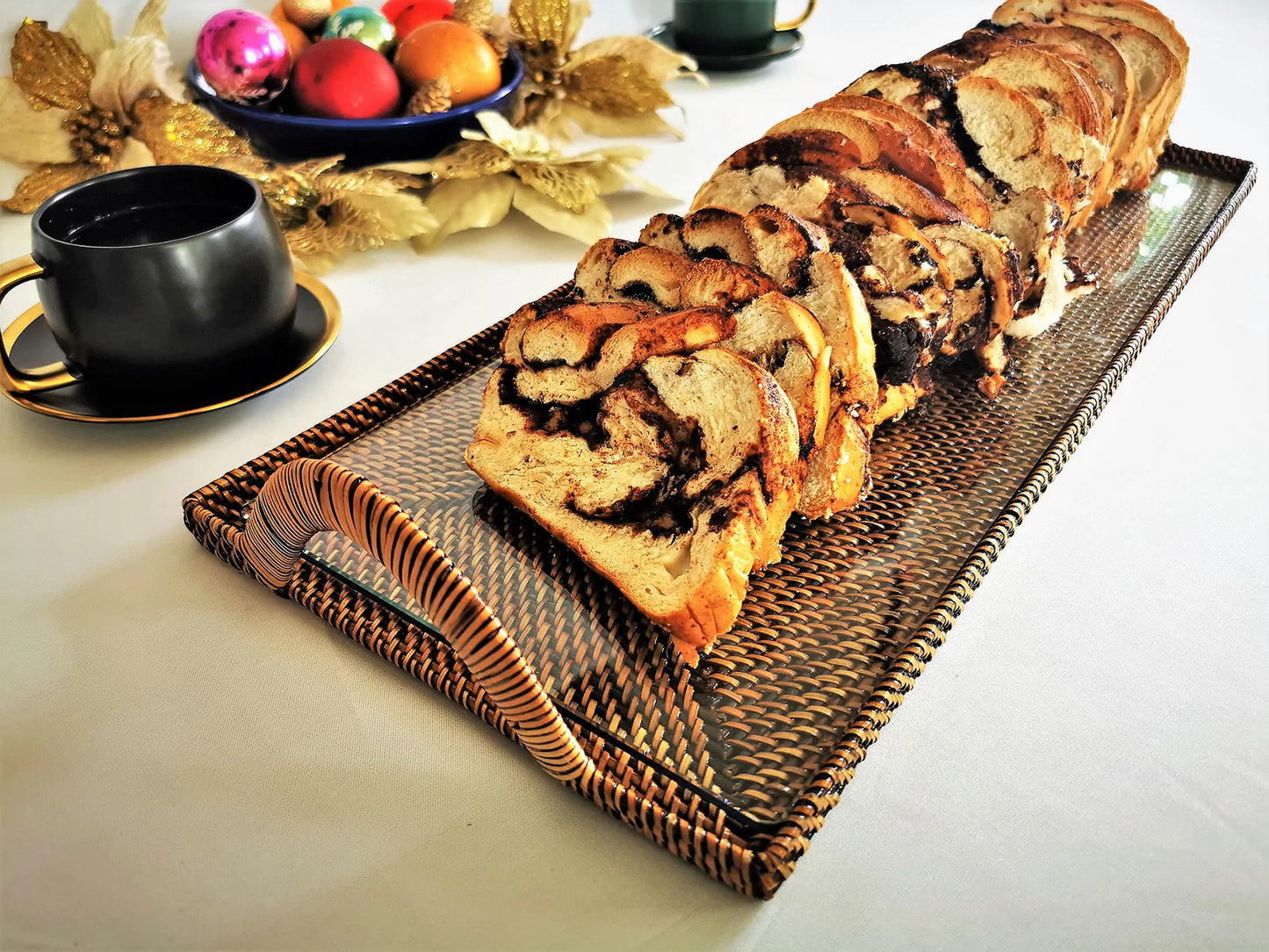 Rectangular Glass Cocktail Tray