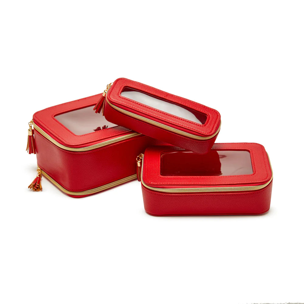 Leah 3 Piece Cosmetic Case