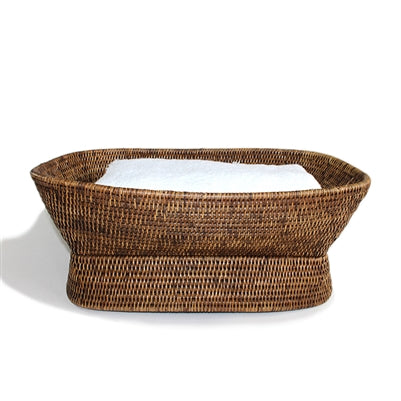 Rattan Pedestal Fruit Basket