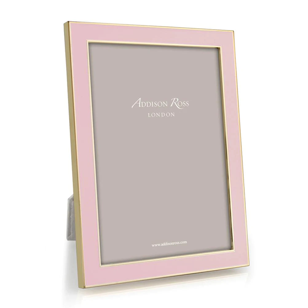 Enamel Frames with Gold Trim
