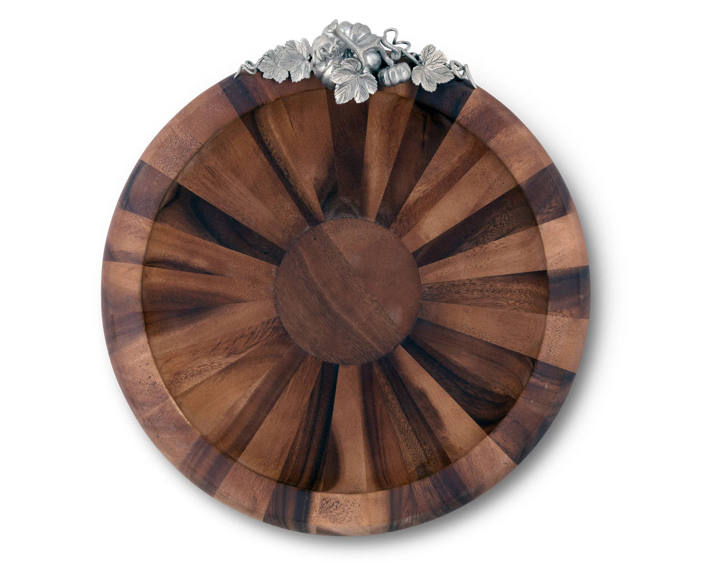 Harvest Large Wood Serving Bowl