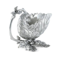 Pewter Oak Leaf Gravy Boat