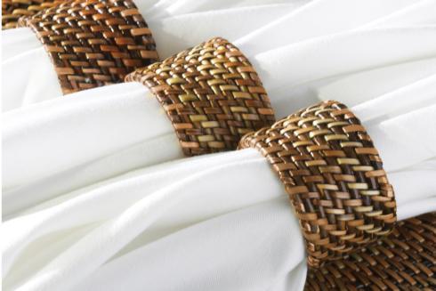 Rattan Napkin Rings - Set of 4
