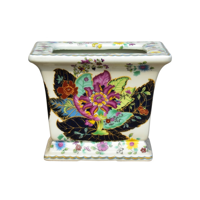 Porcelain Square Cachepot