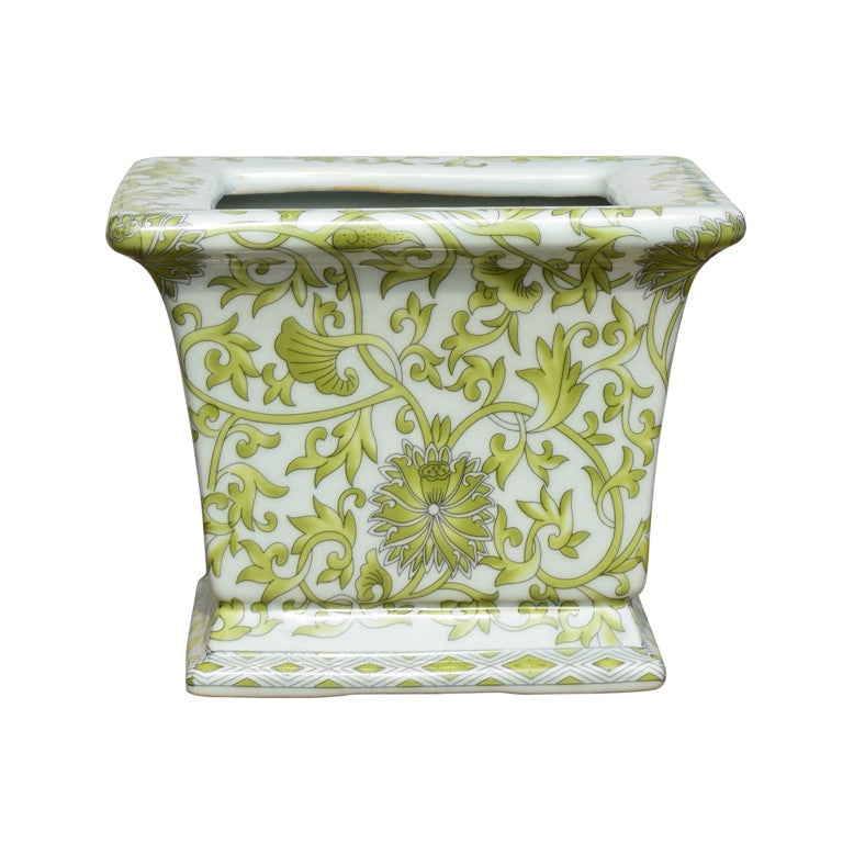 Porcelain Square Cachepot
