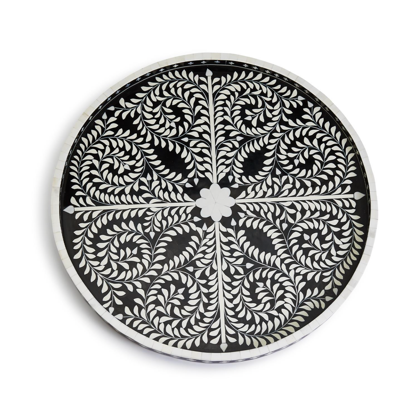 Bone Inlay Tray Table