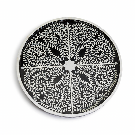 Bone Inlay Tray Table