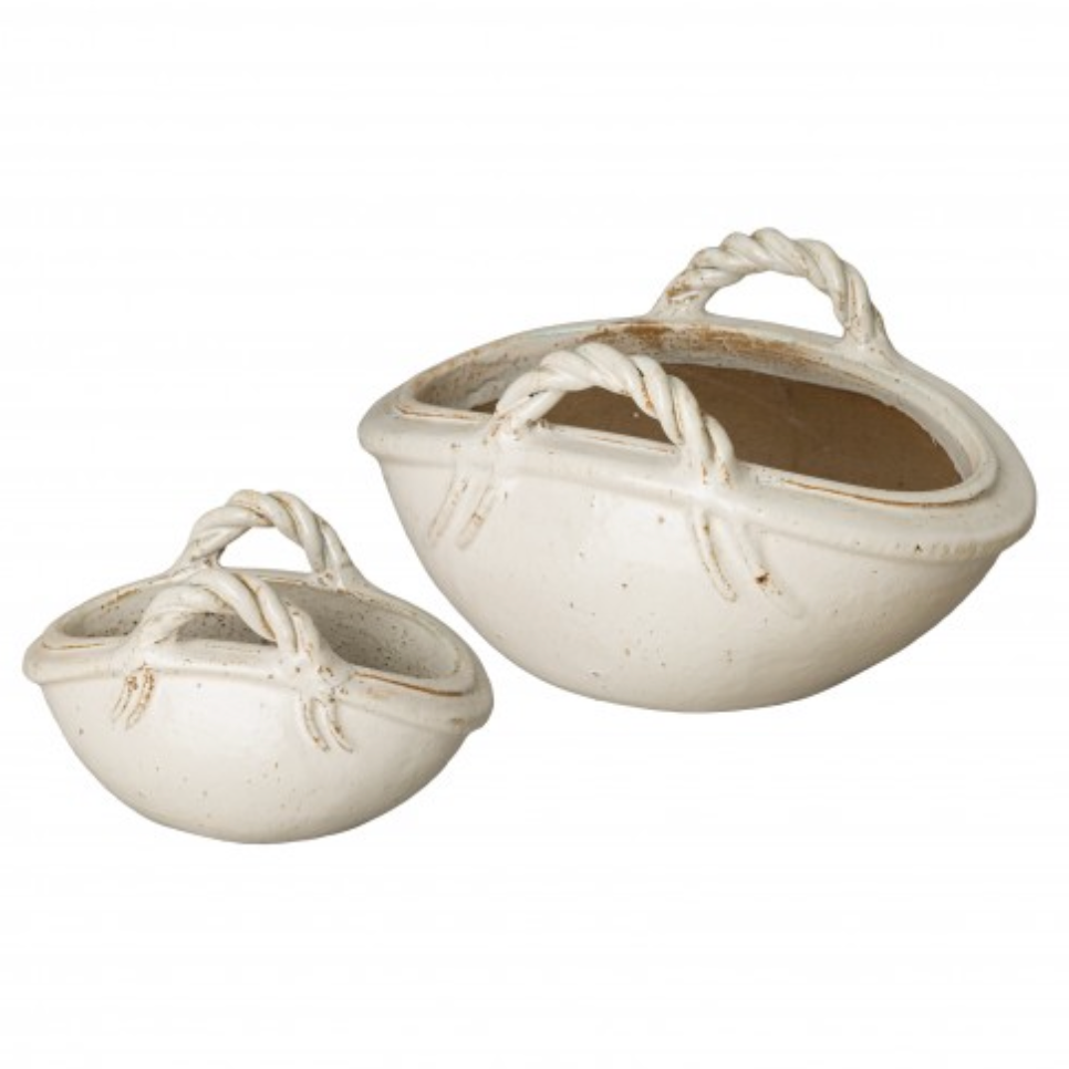 Two Handle Basket Planters