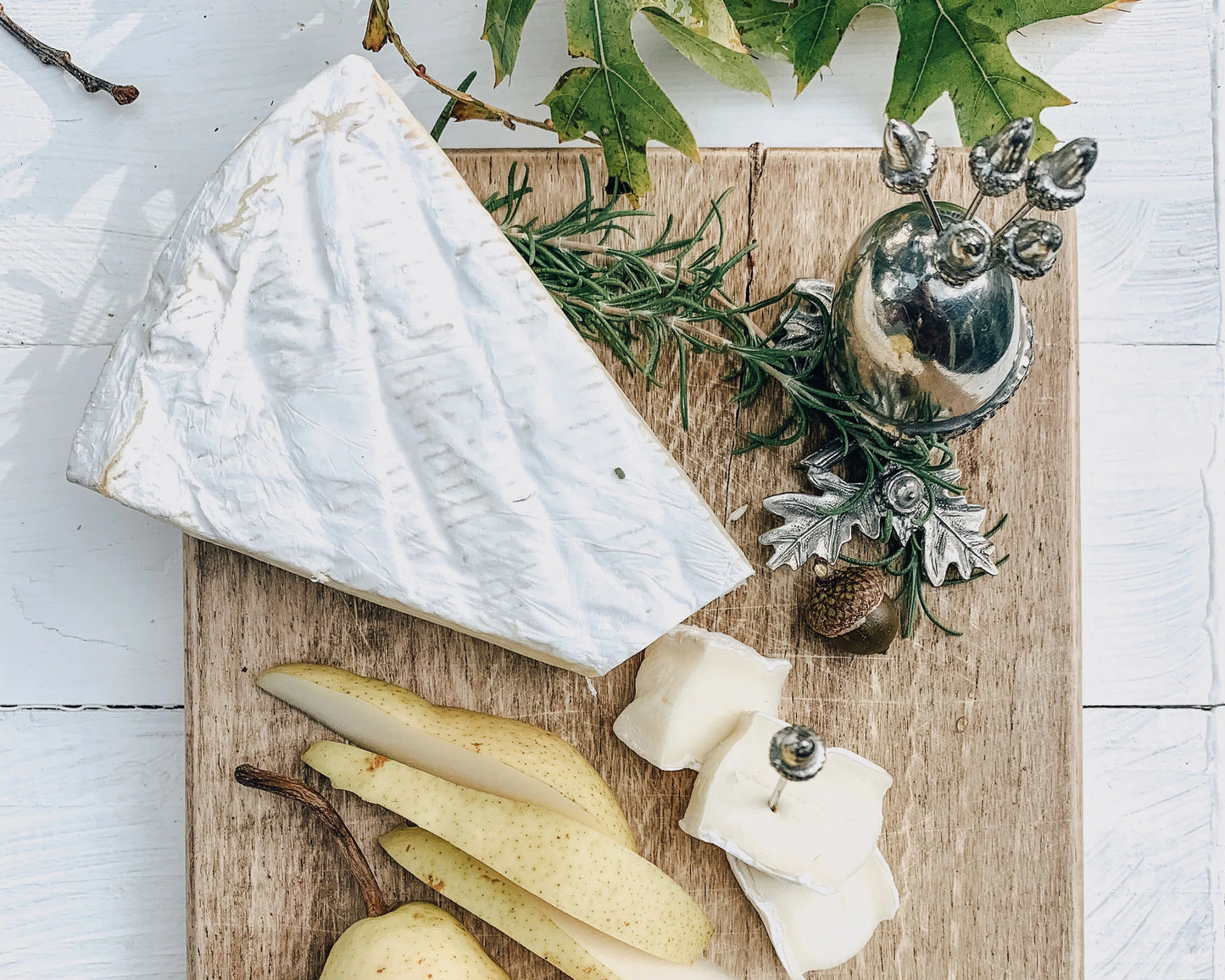 Pewter Acorn Cheese Pick Set