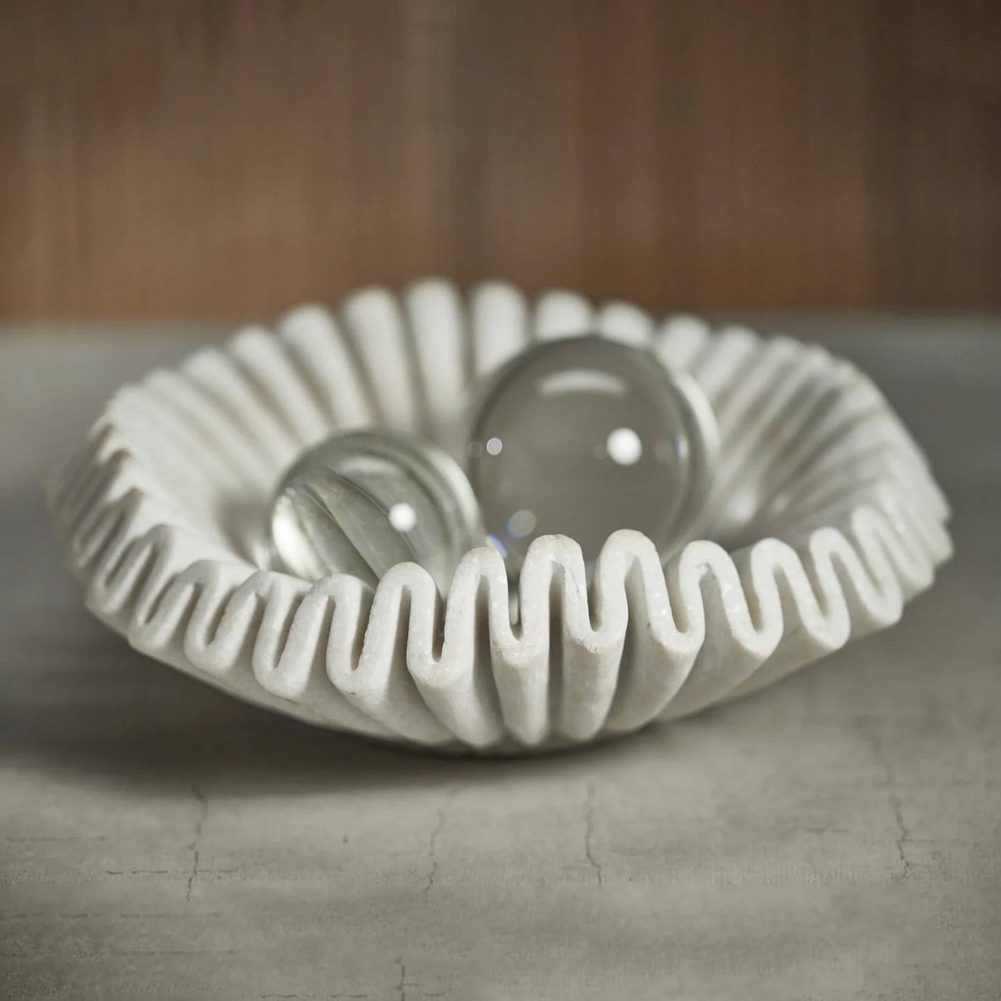 Formal Swirl Marble Bowl