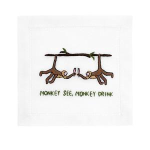 Monkey See, Monkey Drink Cocktail Napkins