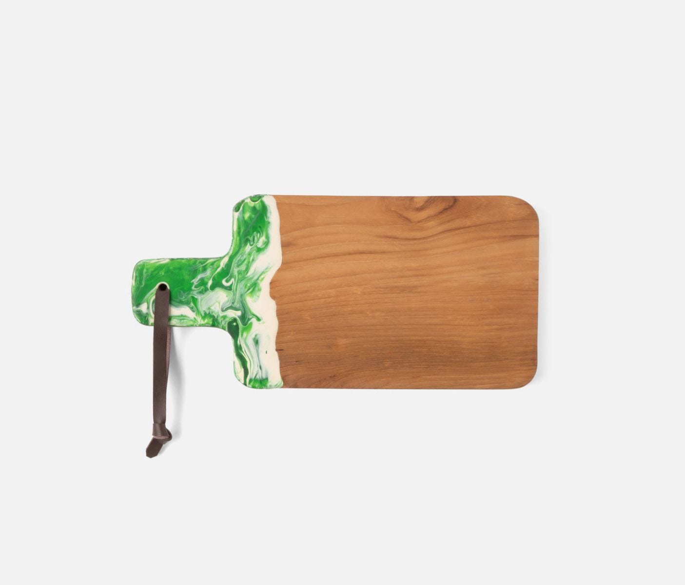 Austin Swirled Resin/Natural Teak Serving Board