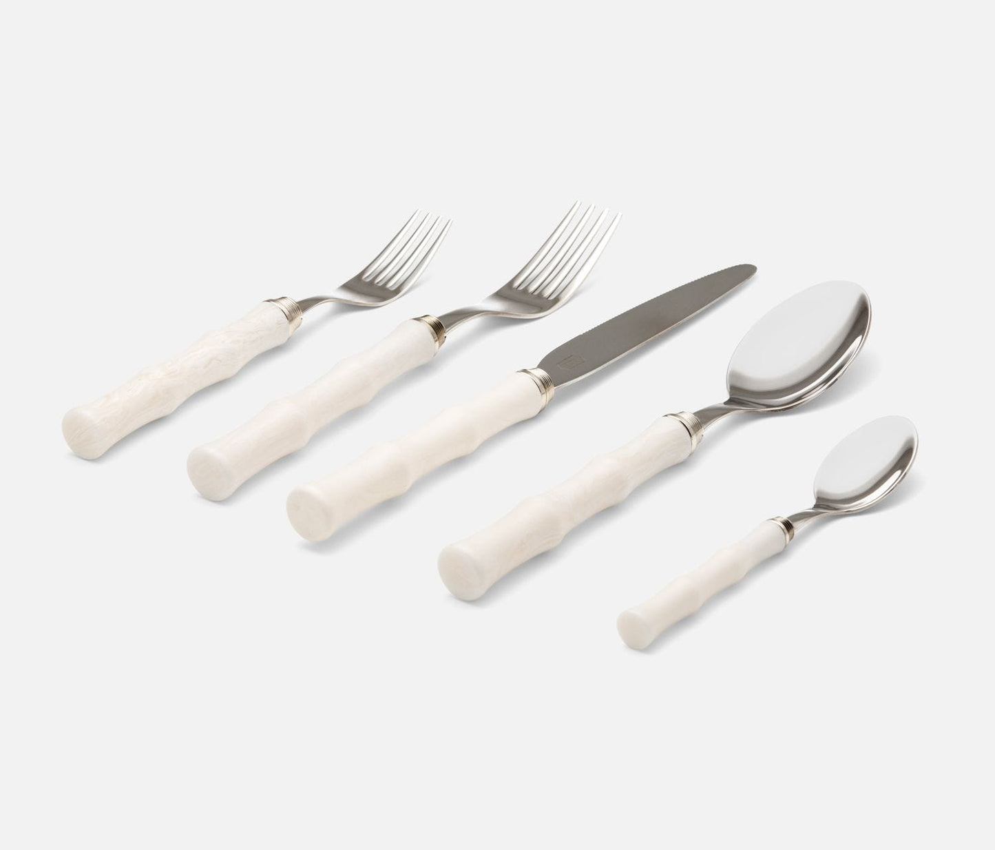 Ivory Acrylic Flatware 5-piece Set