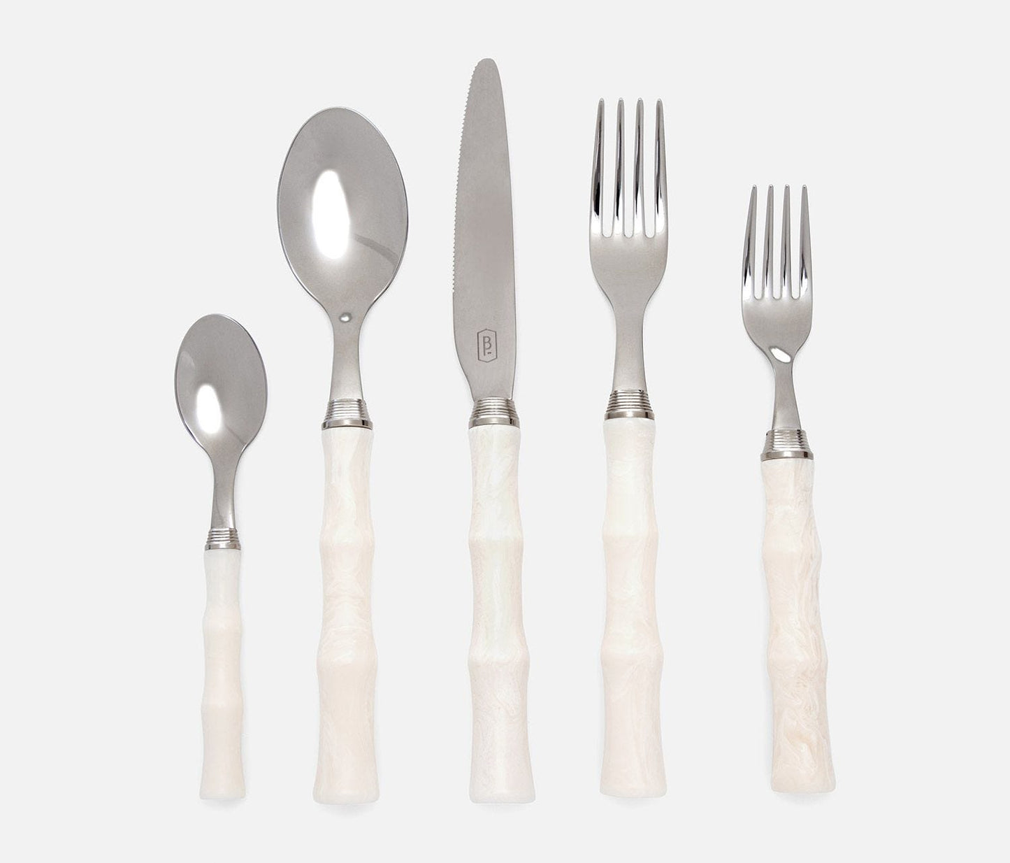Ivory Acrylic Flatware 5-piece Set