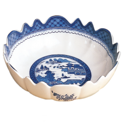 Mottahedeh Blue Canton Scalloped Bowl