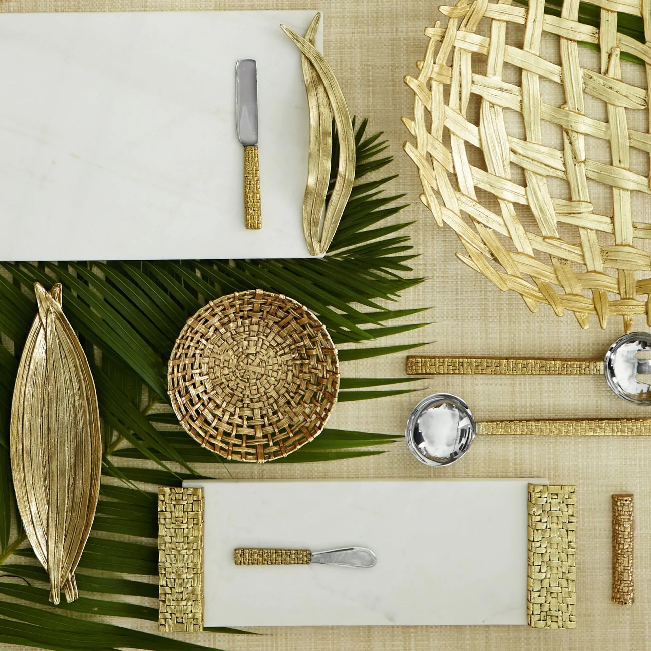 Michael Aram Palm Cheese Board with Knife