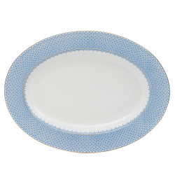 Mottahedeh Cornflower Lace Oval Platter