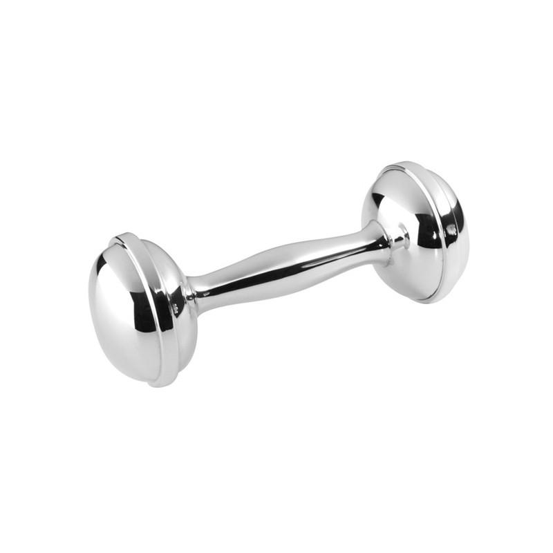 Salisbury - Dumbbell Rattle - Sterling Silver