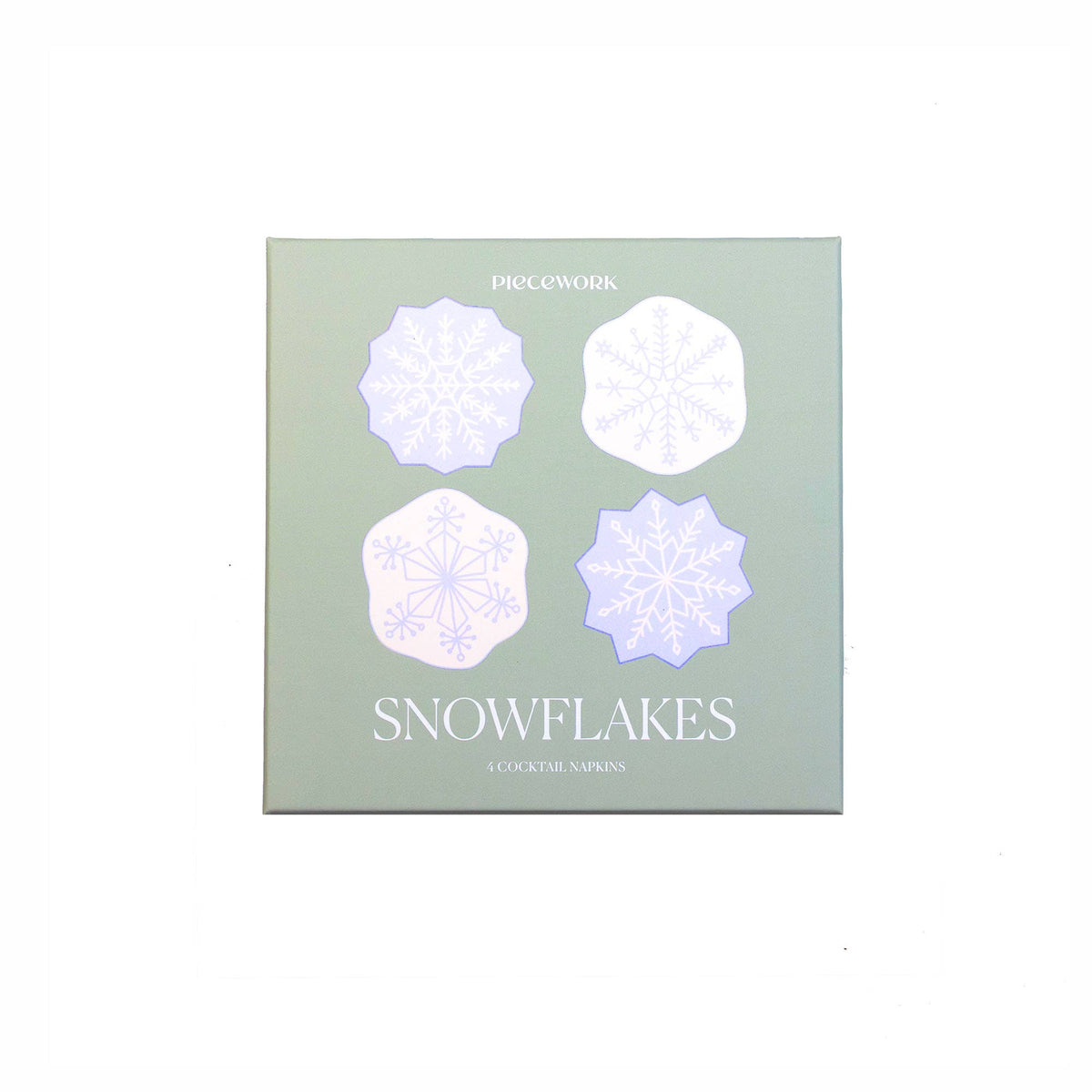 Snowflake Cocktail Napkins - Set of 4