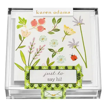 Acrylic Box with Gift Enclosure Cards