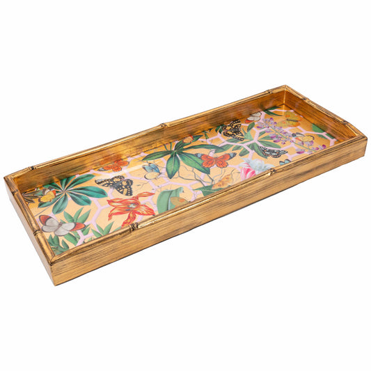 Bar Bamboo Edge Lacquer Tray