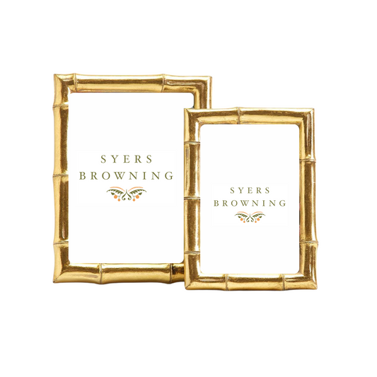 Gold Bamboo Photo Frame