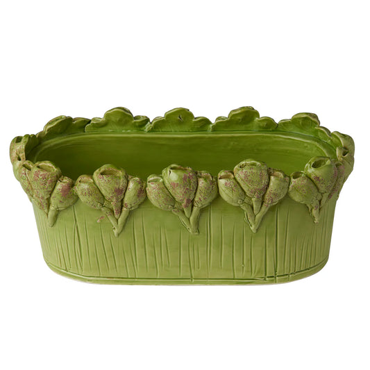 Green Oval Centerpiece