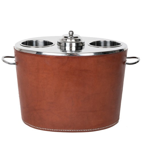 Leather Two Bottle Cooler