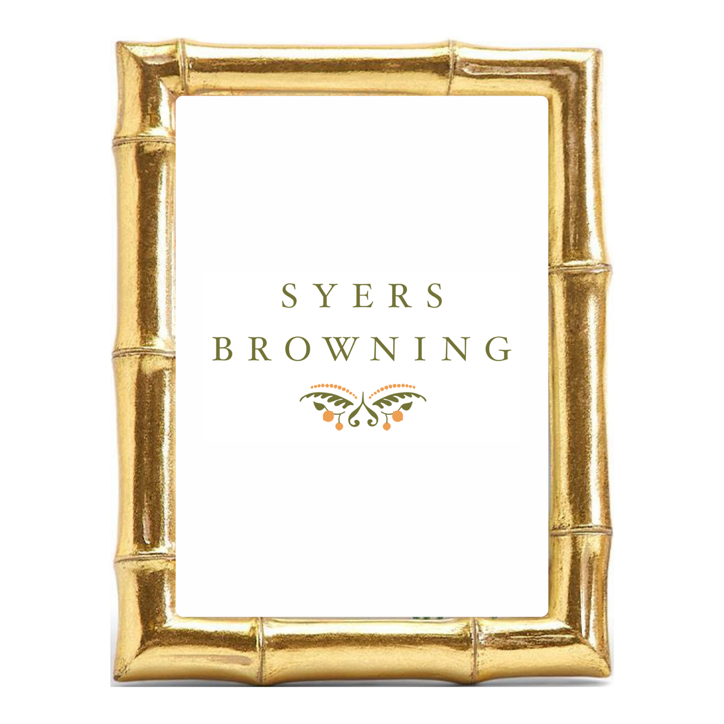Gold Bamboo Photo Frame