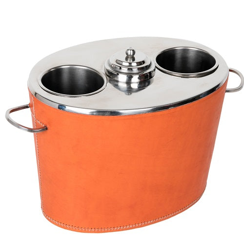 Leather Two Bottle Cooler