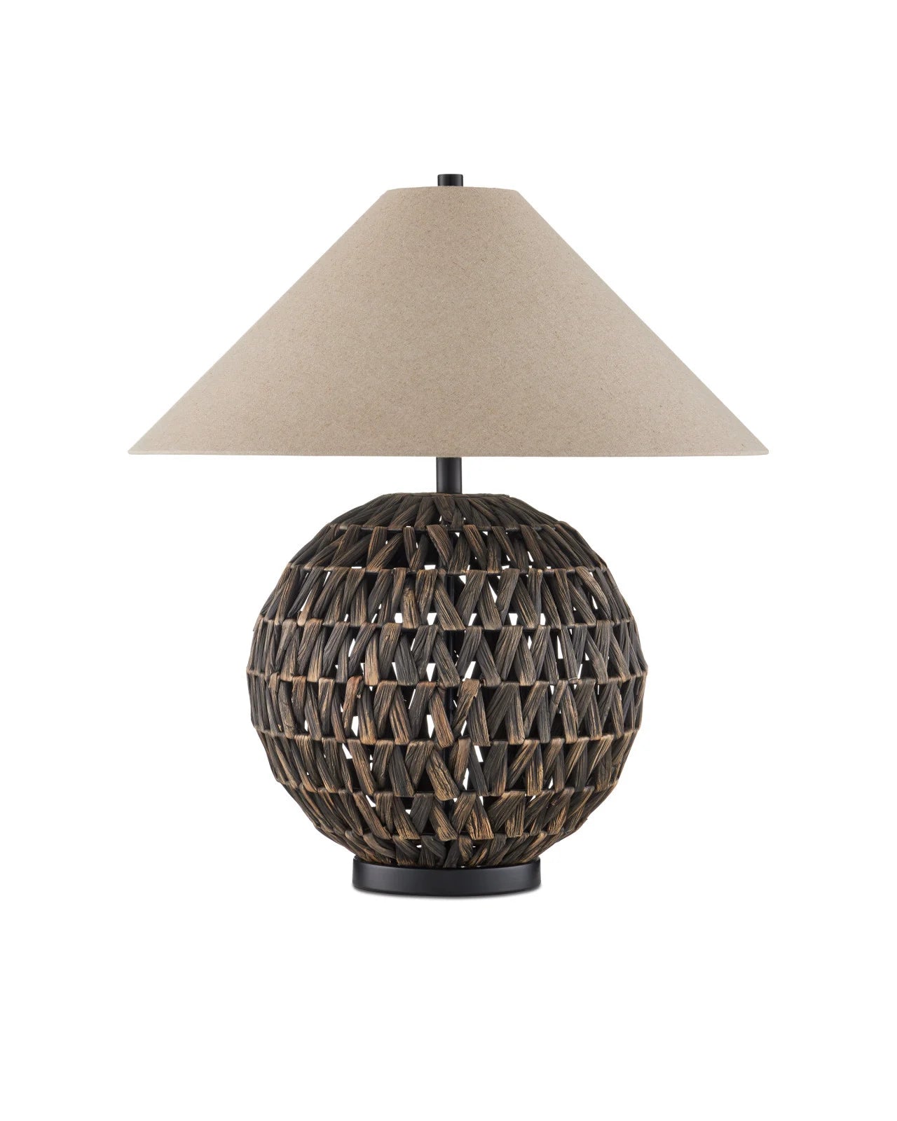 Black Weave Lamp