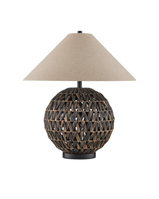 Black Weave Lamp