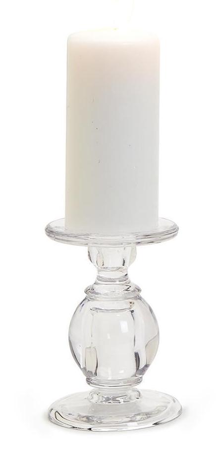 High-Glass Pedestal Candleholders