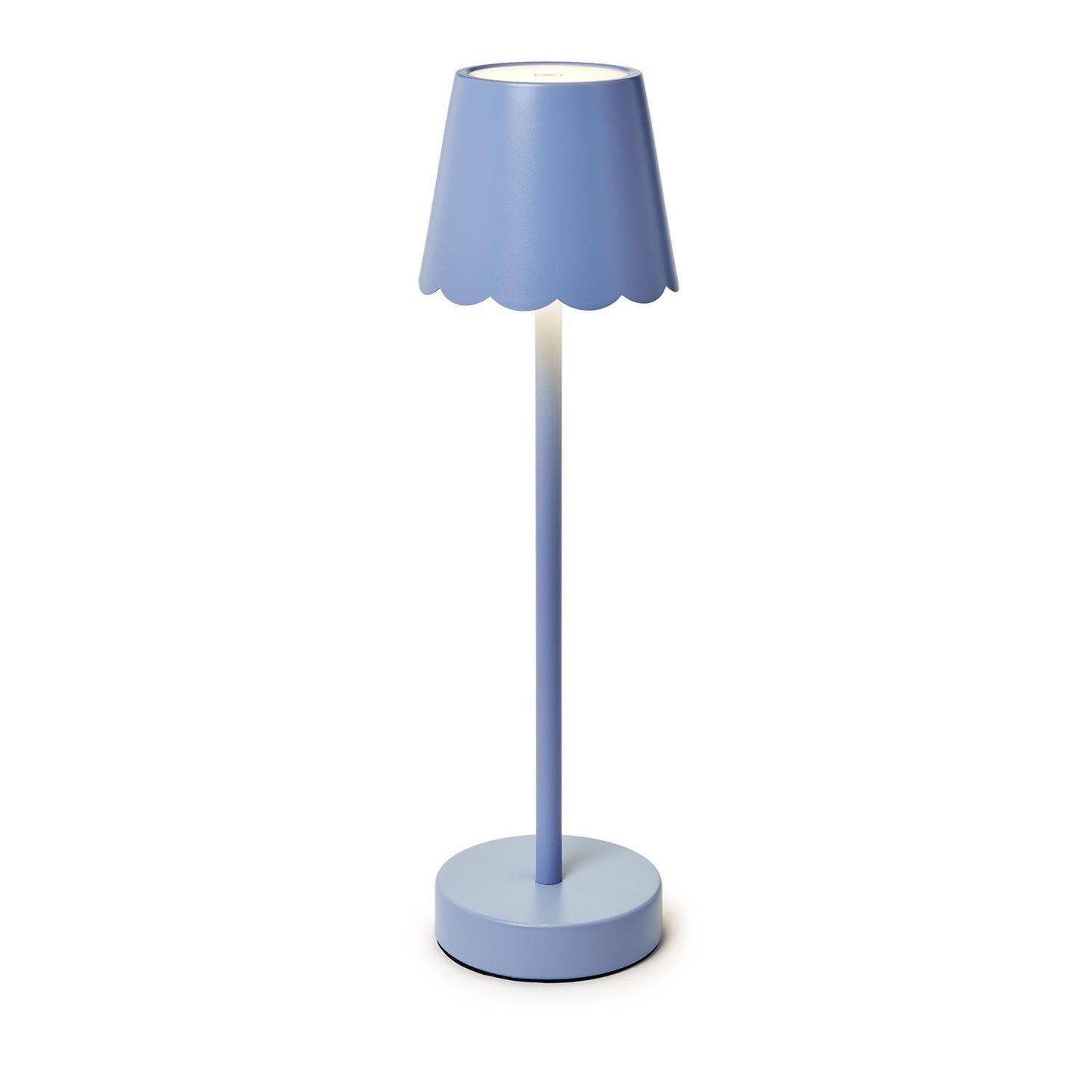 Scalloped Edge Cordless Lamp