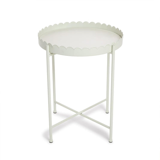 Scalloped Edge Accent Table