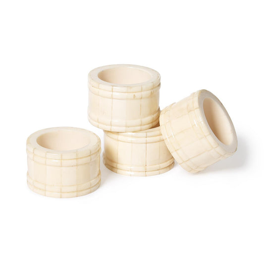 S/4 Ivory Bone Napkin Ring