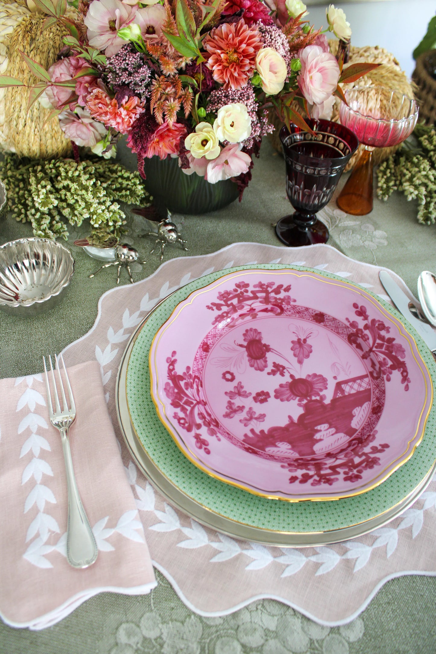 Petal Leaves Table Linens Set/4