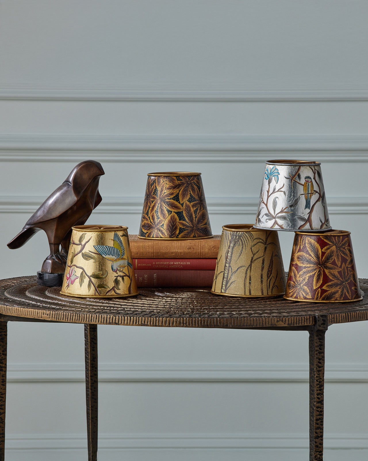 Gold Jouy Tapered Shade