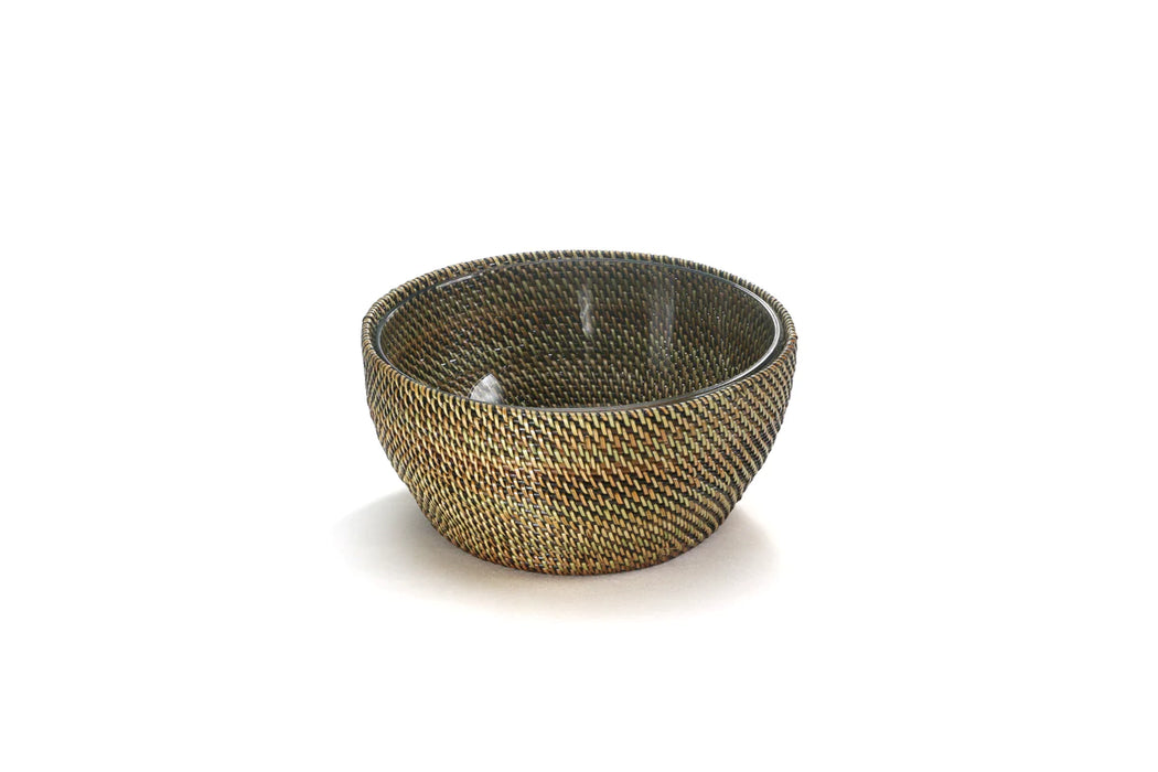 Round Serving Bowl with Basket