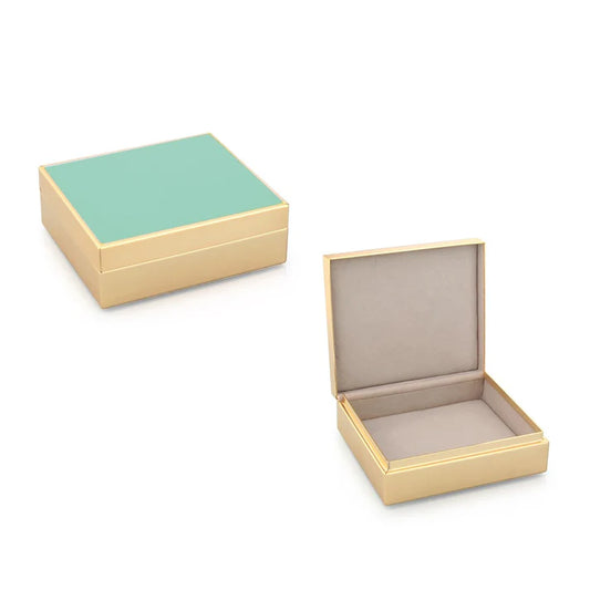 4" Blue and Gold Box