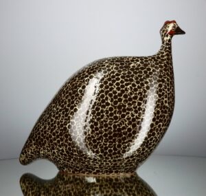 Caillard Ceramic Guinea Fowl - Pecking