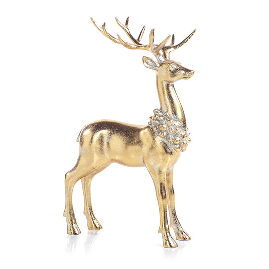 Decorative Deer with Wreath