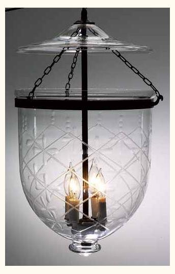 Glass Clover Cut Lantern