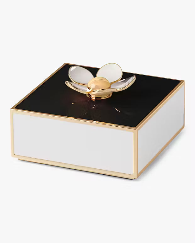 Enamel Box with Flower