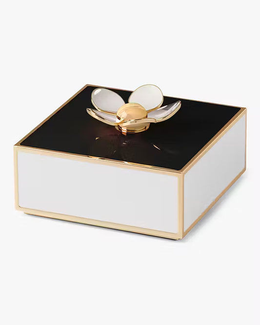 Enamel Box with Flower