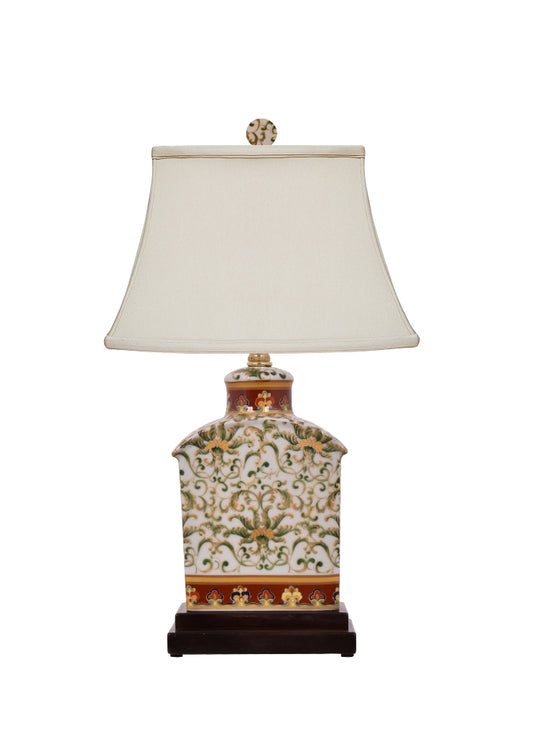 Gold Leaf Tea Jar Lamp