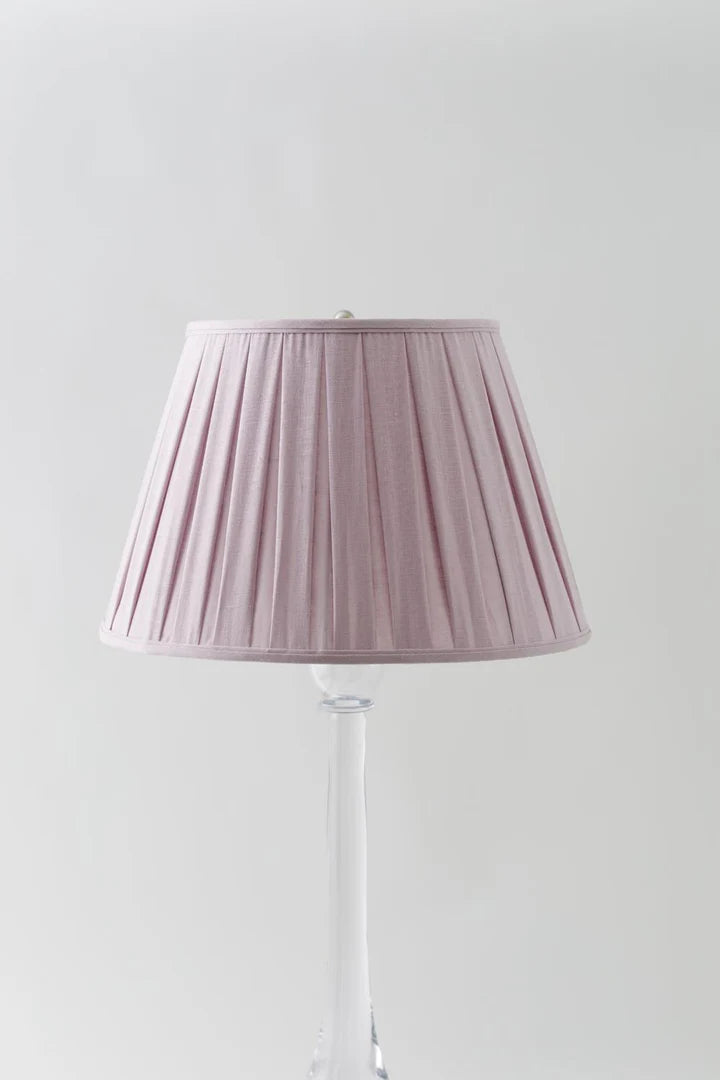 Lavender Drum Box Pleat with Robin's Egg Skinny Trim